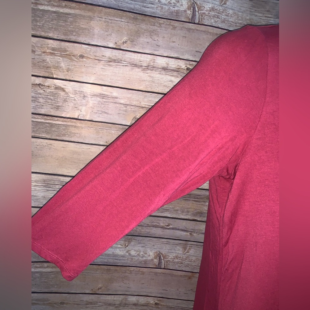 Ruby Ribbon Red Ruffle Blouse - Size Large - Picture 4 of 11